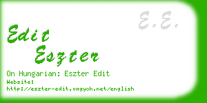 edit eszter business card
